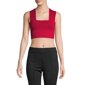 A.L.C. Ali Cropped Top In Strawberry Size Small